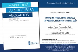 presentación del libro en Valladolid 16 oct 2014